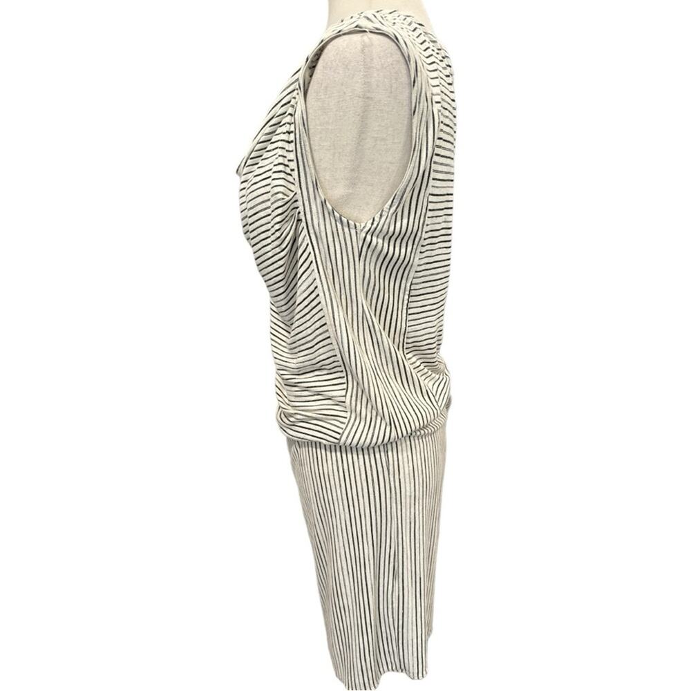 Derek Lam Striped Jersey Knit Drop Waist Dress Size M - Picture 4 of 10